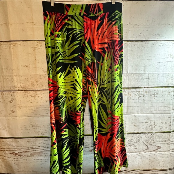 INC International Concepts Palazzo Cruise Pants Slinky Stretch Wide Leg Size 0X - Picture 9 of 10